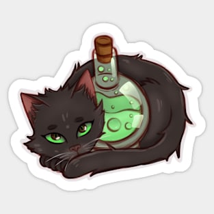 Halloween Cats - Potion Kitty Sticker